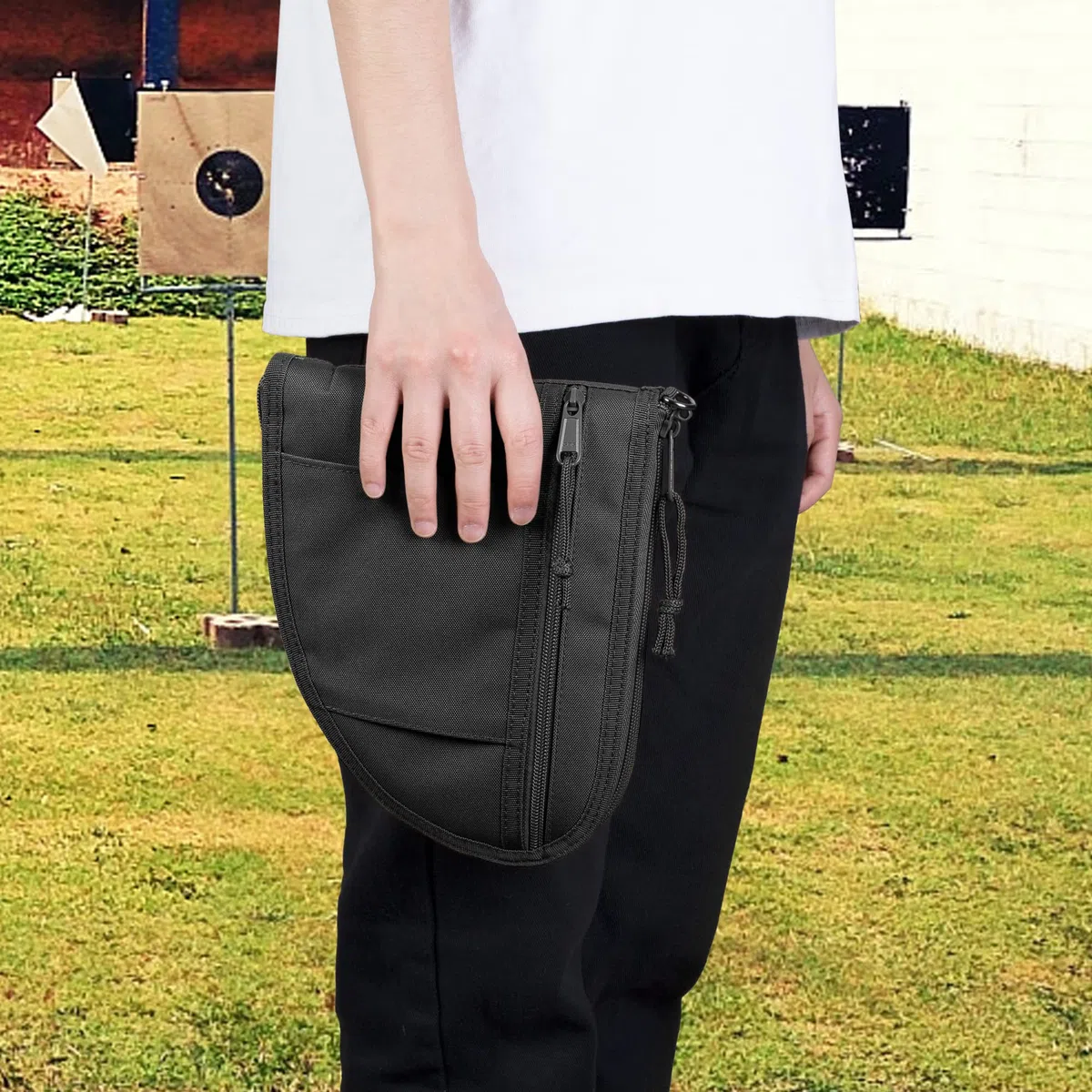 GOBUROS Estuches Acolchados para Pistola con Cremallera bloqueable, Bolsa para Pistola con Forro de Terciopelo Grueso (2 Paquetes)