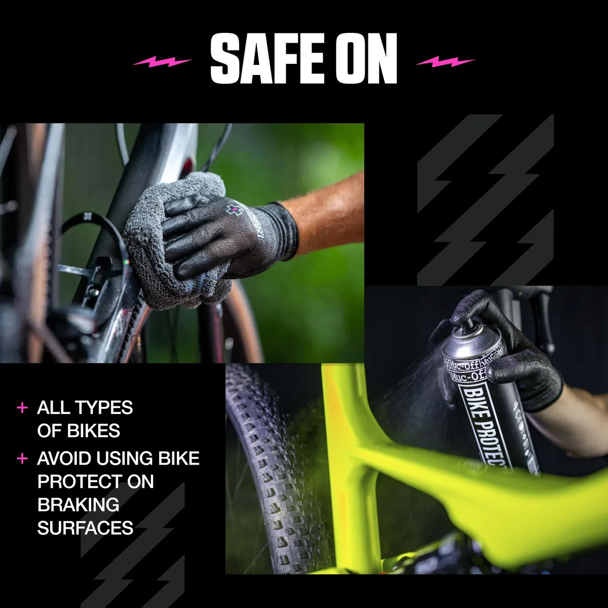 Muc-Off Kit de Limpieza de Bicicleta, Dúo de Cuidados - Limpia y Protege tu Bicicleta - Incluye 1 Litro de Limpiador para Bicicletas y 500 Ml de Spray Protector para Después del Lavado