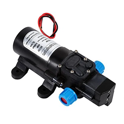 Ejoyous Bomba de Agua Autocebante, Bomba de Agua de Diafragma DC12V Bomba de Pulverización de Alta Presión Diafragma Autocebante Bomba de Camping 5L / Min para Limpieza Caravana Barco Jardín