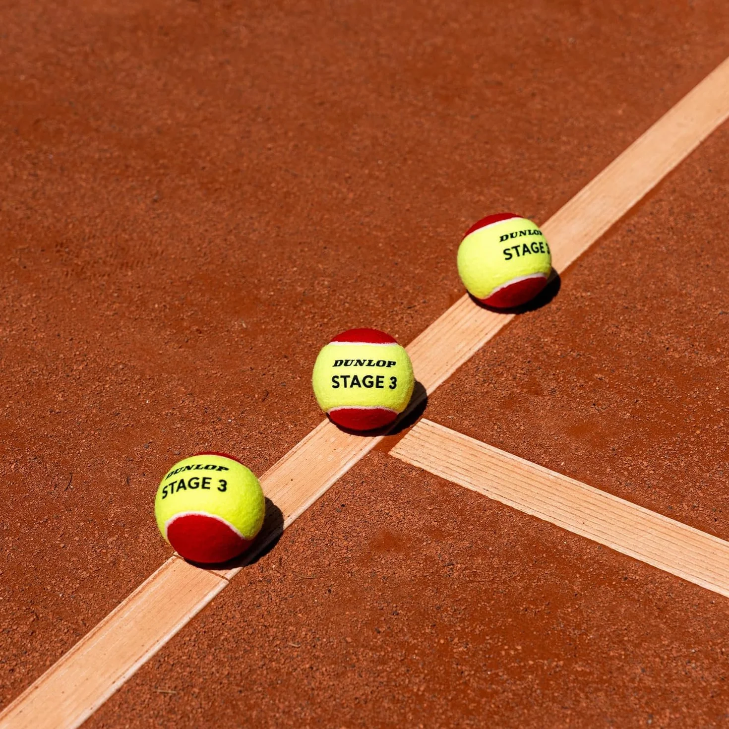 DUNLOP Pelota de Tenis Stage 3 roja