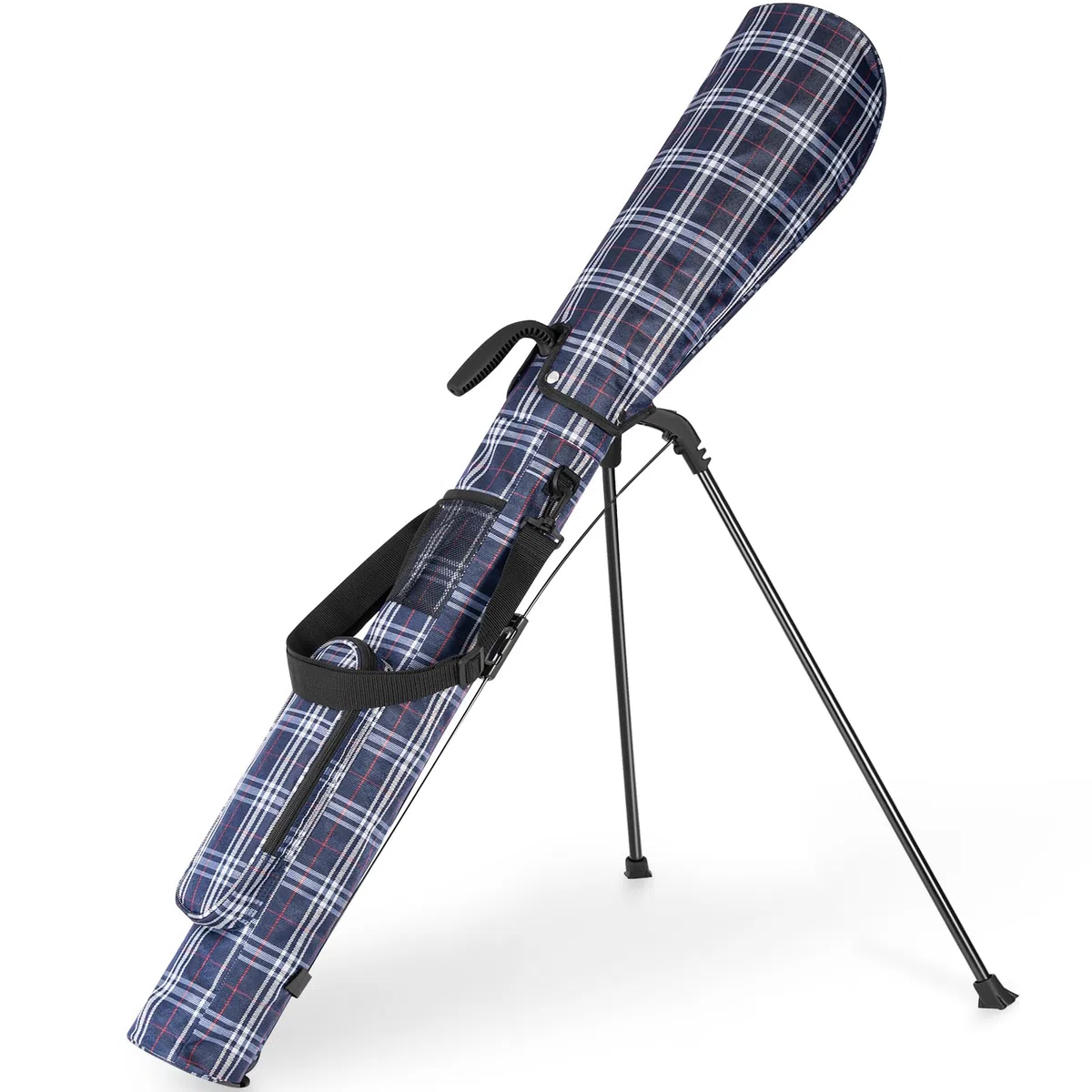 OUUTMEE Pequeña bolsa de golf, maletín para raqueta, autosoporte de golf, maletín y bolsa grande, ultraligera