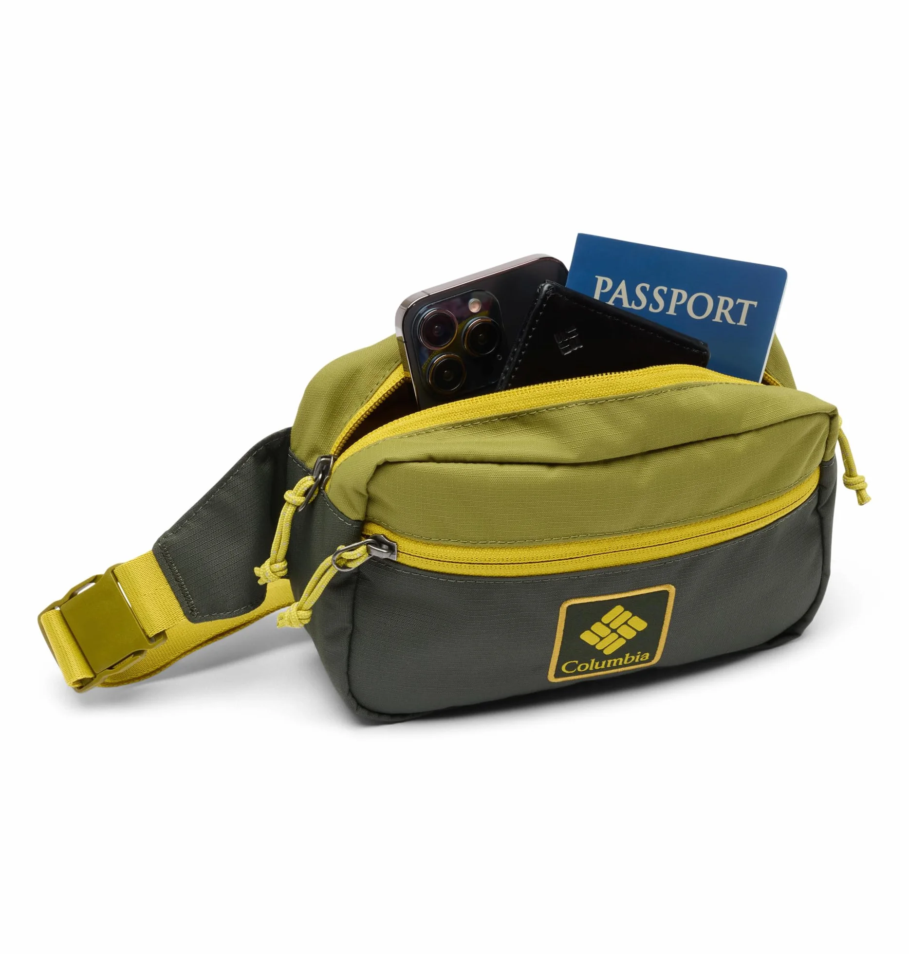 Columbia Trail Traveler - Riñonera Unisex para Viajes, Color Verde Musgo, Talla única