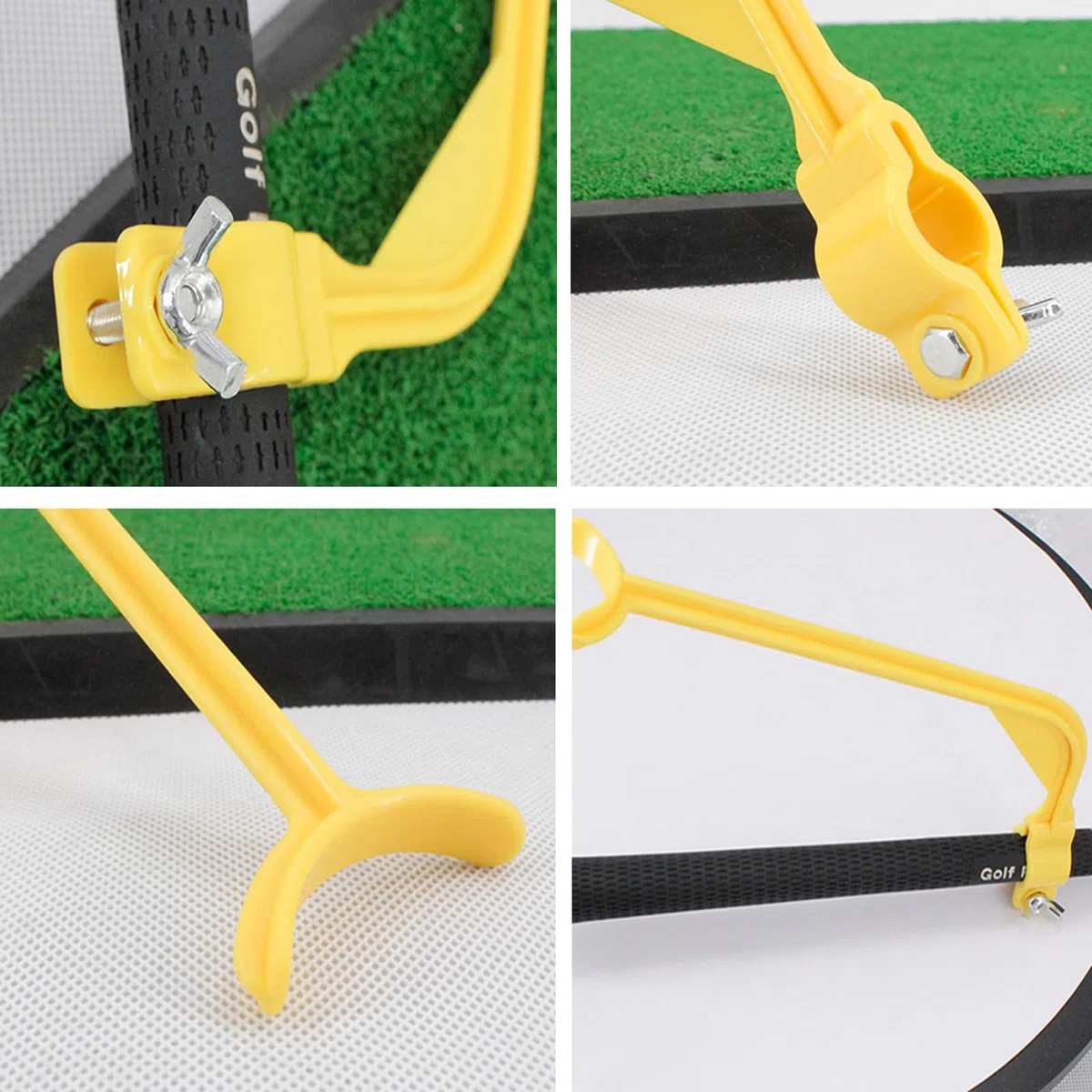 SOONHUA Entrenador de swing de golf, ayuda de entrenamiento de swing de golf, herramienta de entrenamiento de práctica recta, herramienta de entrenamiento de corrección de movimiento de postura,