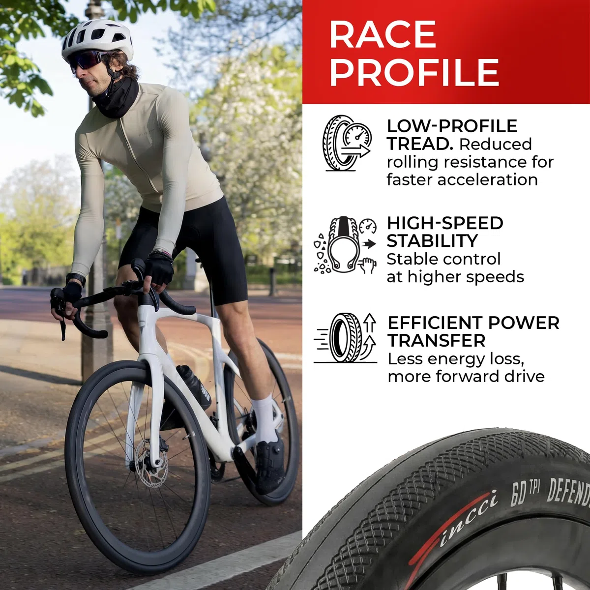 Fincci Cubiertas 700x28c Bicicleta, Par Neumatico Bici Carretera con 1mm Antipinchazos 28-622 60TPI, Gomas 28-29 para Ciclo Carrera Carretera Turismo Bici Bicicleta - Paquete de 2 28-622
