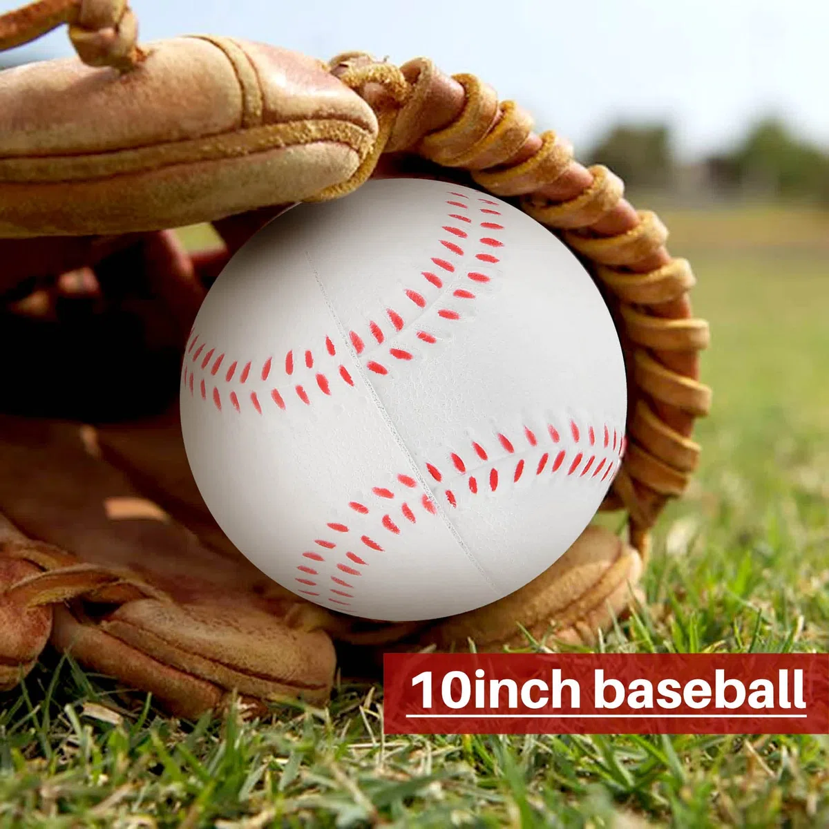 Bola Flexible para Adultos Jóvenes de 10 Pulgadas de Béisbol de Reducido de Béisbol Deportivo para Competición de Tangage Atrapar Entrenamiento