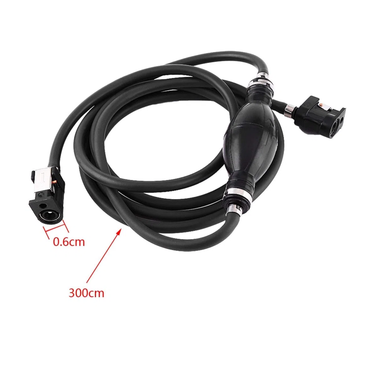 EBTOOLS Manguera de línea de combustible de motor de barco con conector y conjunto de bombilla de cebador para motores fuera de borda Yamaha Mariner