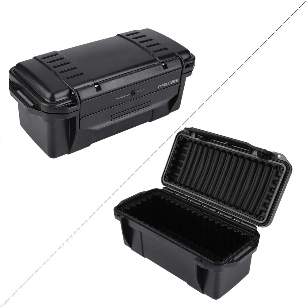 Estuche de almacenamiento impermeable, organizador de almacenamiento de estuches, caja sellada impermeable a prueba de golpes y a prueba de presión para exteriores, caja sellada impermeab