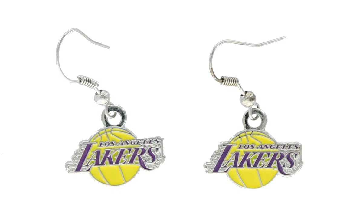 Aminco NBA - Pendientes colgantes unisex con logotipo de la NBA