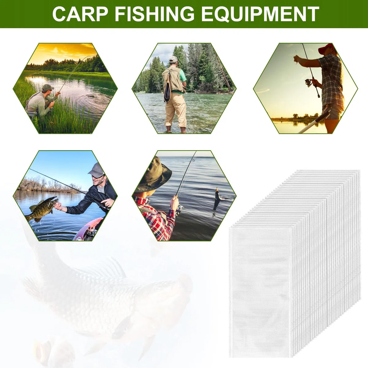 400 bolsas de PVA para pesca, bolsa de PVA rápida soluble en agua, 7 x 14 cm, accesorios para carpa, alimentación de barco, forraje, maíz enlatado, harina de pescado, pellets de pesca