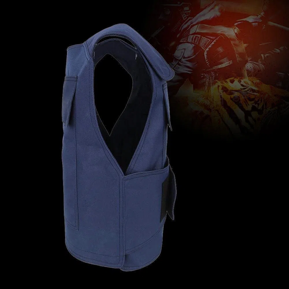 Chaleco Táctico Ropa Resistente a Las puñaladas Escamas de Pescado Chaleco táctico Desgaste del Equipo de protección Equipo de Entrenamiento Militar al Aire Libre para Adultos Negro Talla única