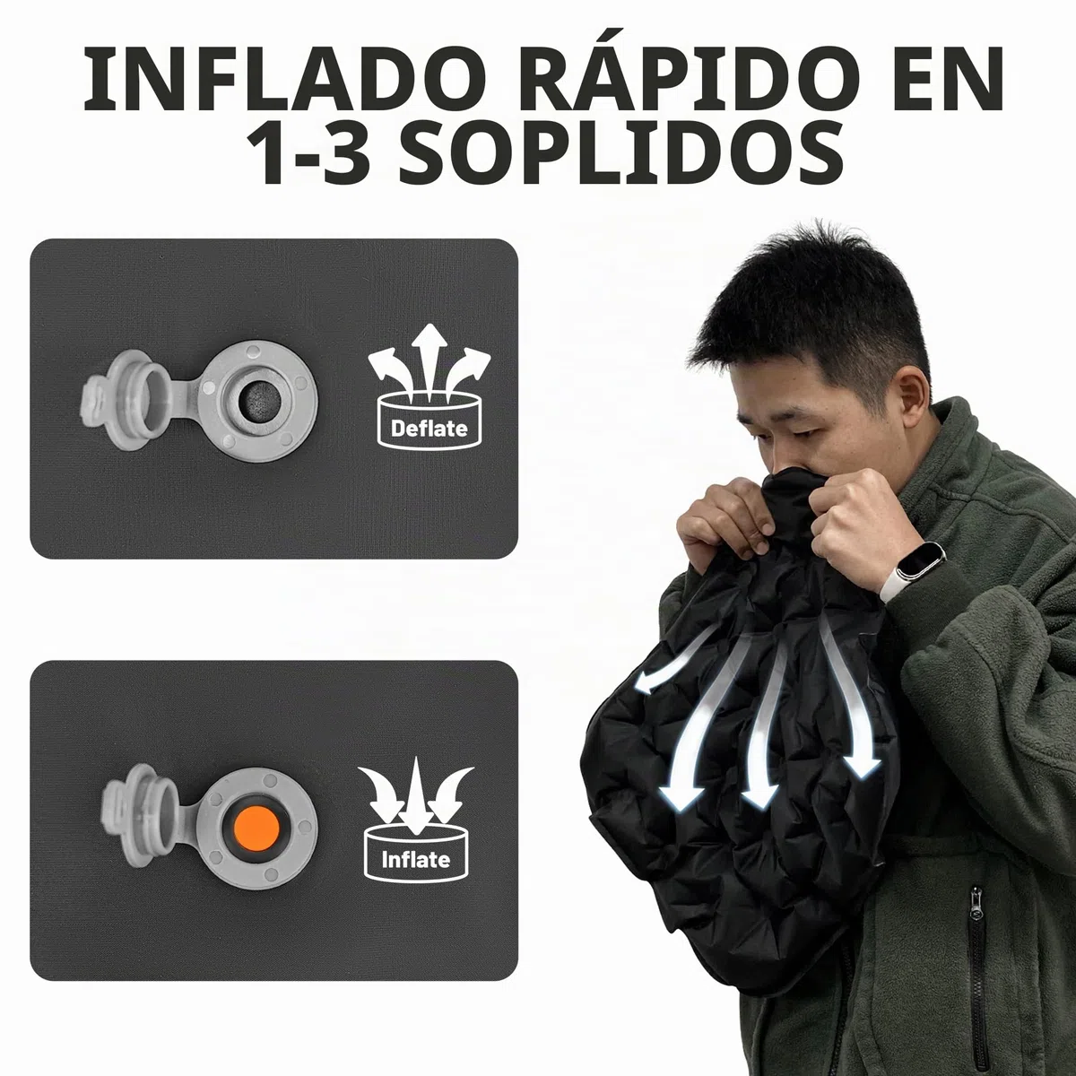 EULANT Cojines de Asiento Inflable,Cojín de Aire Impermeable,Suave Cojín del Avión,Hinchable Esterilla para Camping Viajes Kayak Mochilero Conciertos Estadio Playa Césped Suelo,Inflado por soplado