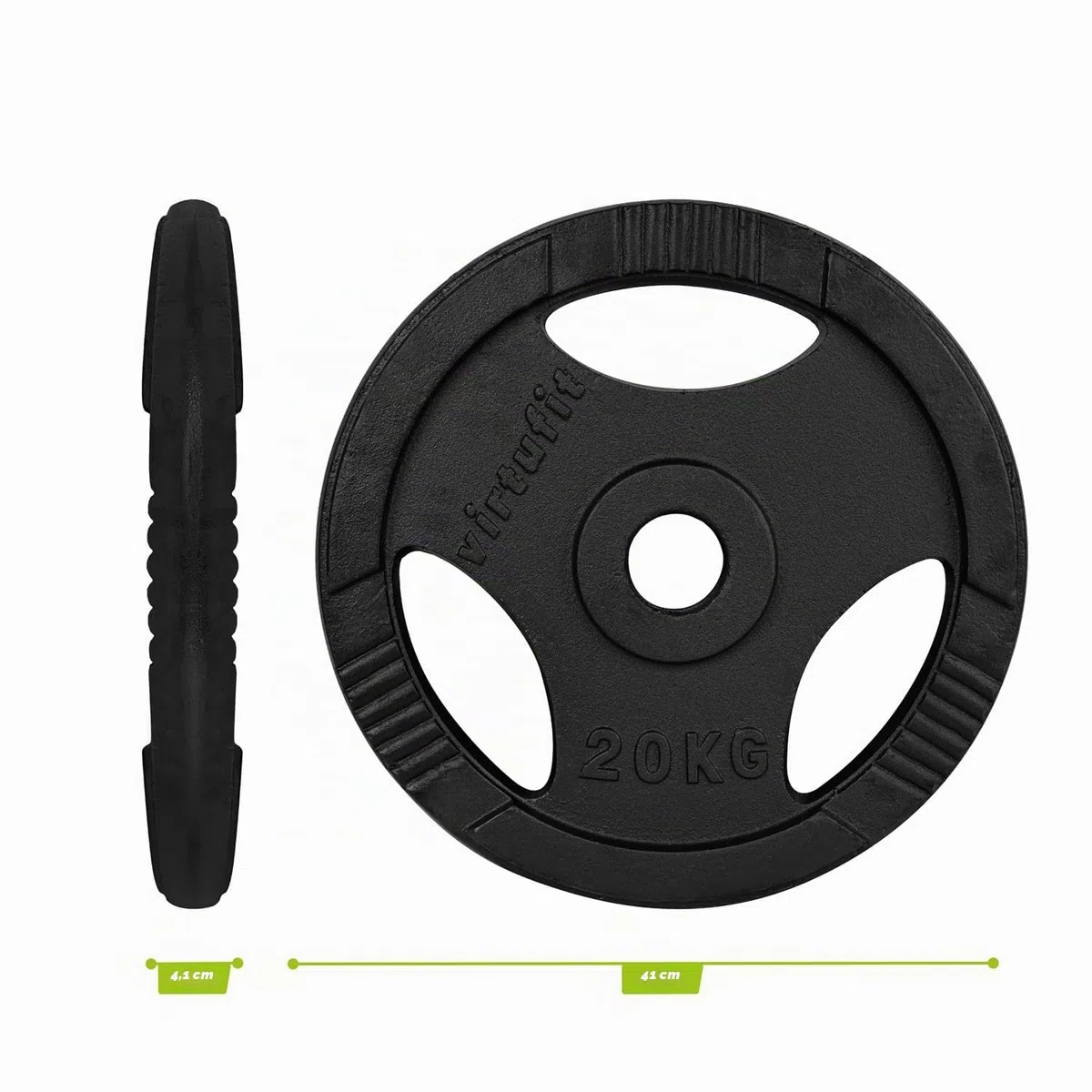 VirtuFit Disco olímpico de hierro fundido – 20 kg
