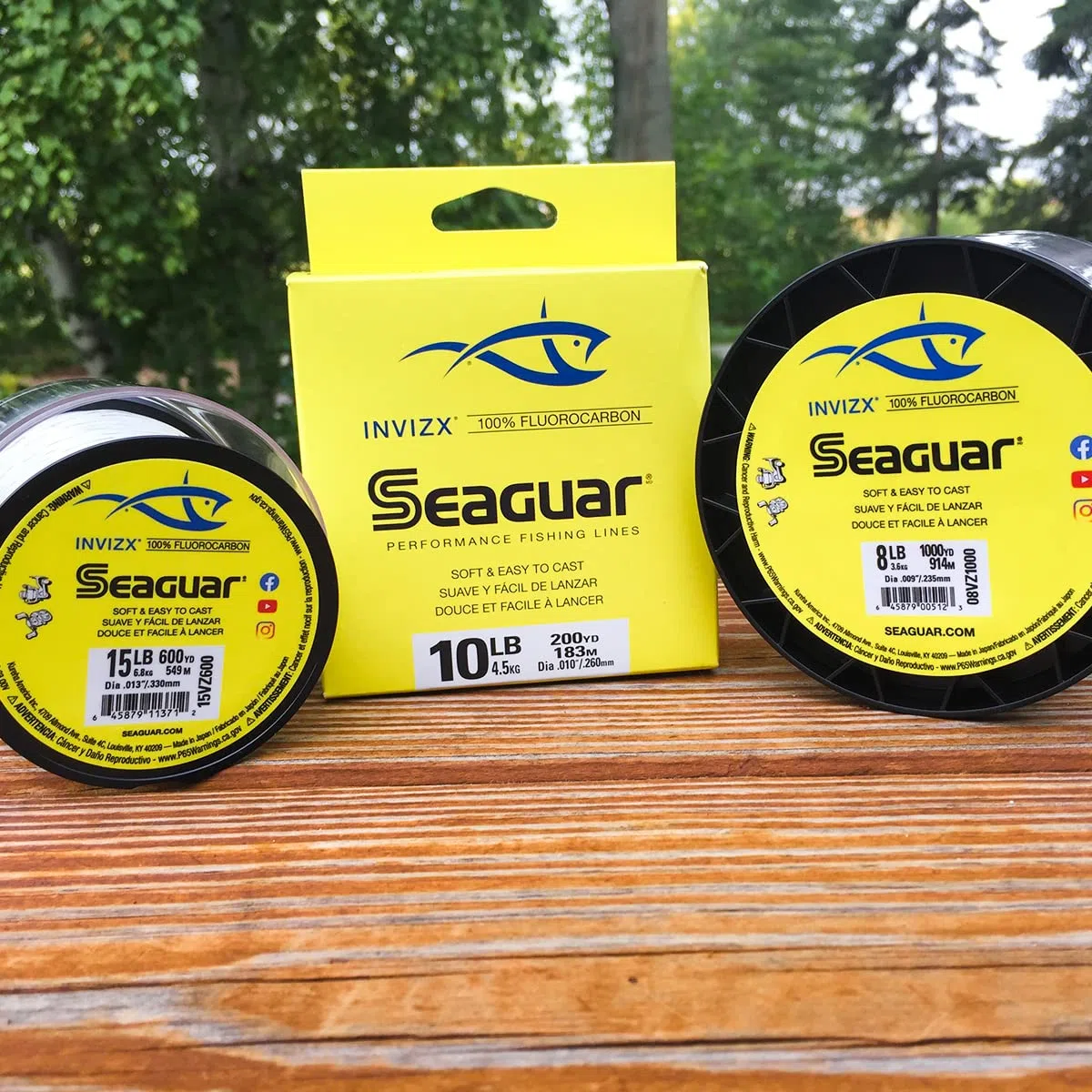 Seaguar Línea de Pesca de fluorocarbono Invizx 200 Yardas