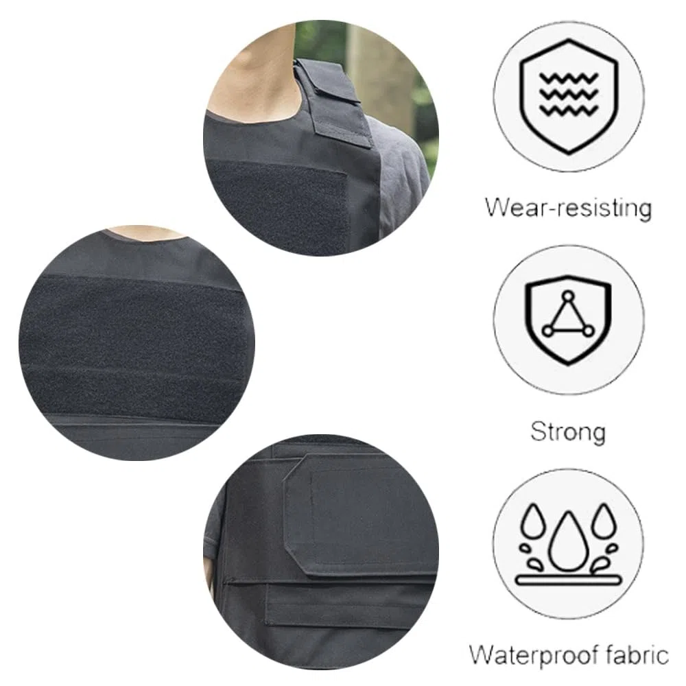 Chaleco Táctico Ajustable Chaleco de Combate Transpirable Chaleco Protector para Caza Senderismo Airsoft Paintball CS para Adultos