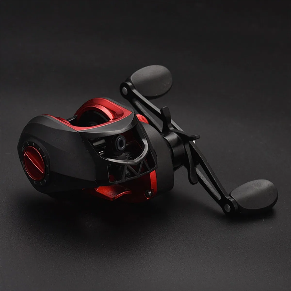 Carrete de Fundición de Metal, Carrete de Fundición Larga, Relación de Engranaje 7,2: 1, Carrete de Pesca Baitcaster para Pescadores de Agua Dulce y Salada