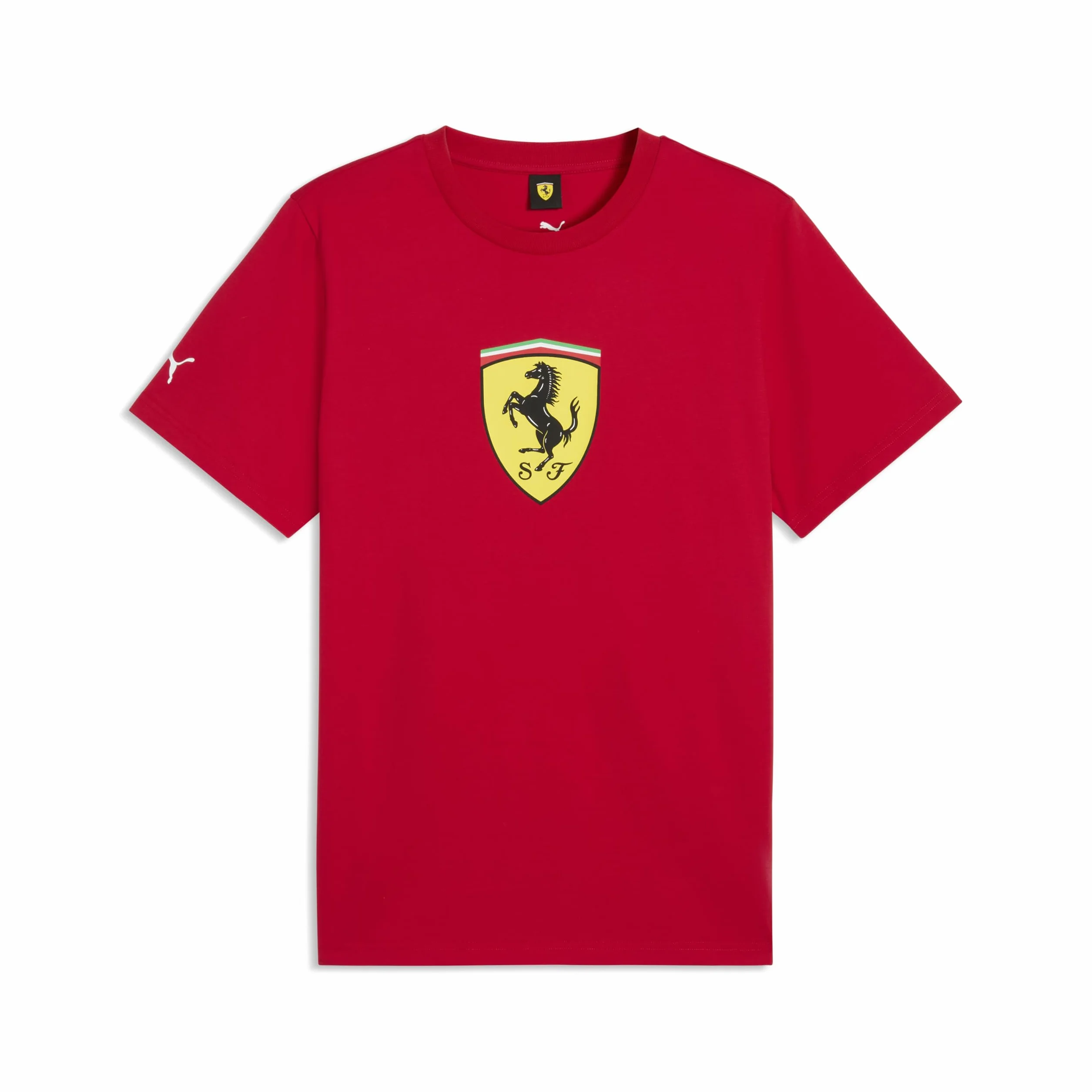 PUMA Scuderia Ferrari F1 Camiseta para Hombre con Gran Logo del Escudo Scudetto