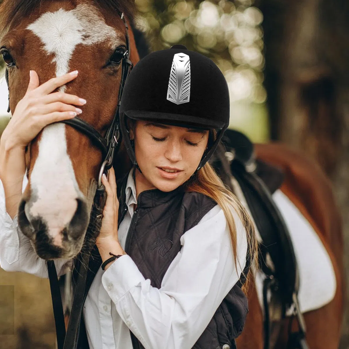 Tocados ecuestres,Tocados para Montar a Caballo,Casco Protector para Montar a Caballo para Mujeres y Hombres | Gorros de Seguridad Transpirables para entusiastas de los Deportes ecuestres para Hockey