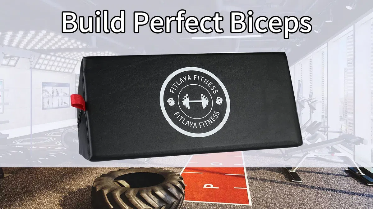 Fitlaya Fitness Predicador Curl Pad Barbell & Mancuerna Soporte de bíceps Curl Aislador Equipo de Gimnasio en Casa para Culturismo de brazos