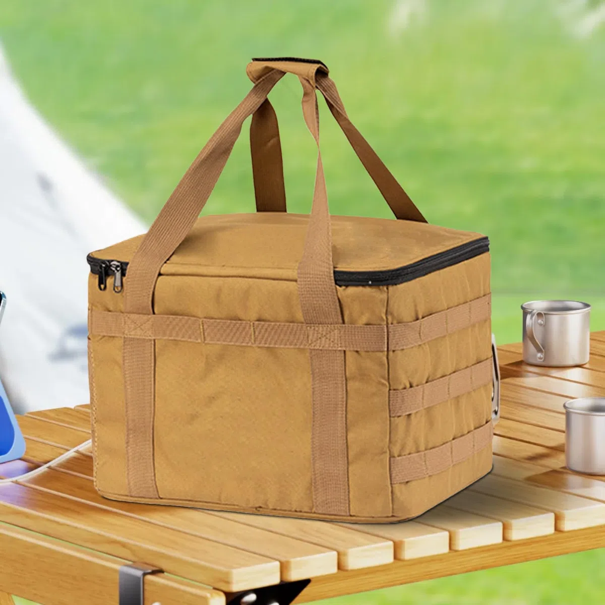 Bolsa de Camping,Bolsa de Transporte - Cubo de 20L Ergonómico Impermeable Organizador de Almacenamiento para Viaje, Senderismo, Bote, Kayak y Residencia Universitaria