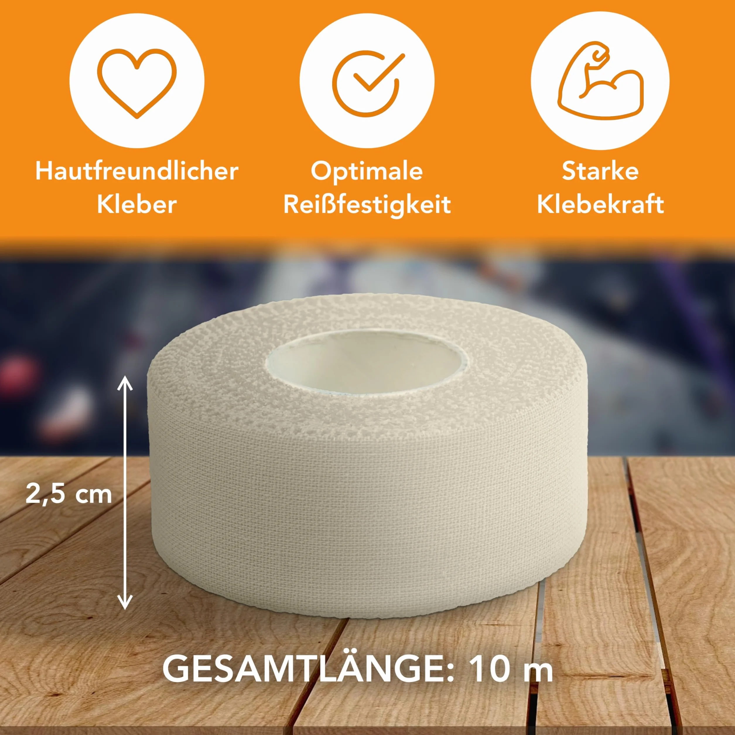Mantle - Cinta de dedos para escalada en artes marciales en varios anchos y paquete de cinta deportiva blanca