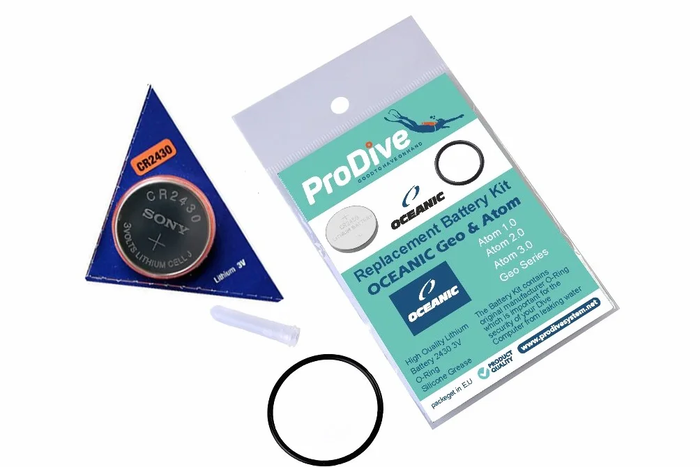 ProDive - Kit de batería para ordenadores de buceo Oceanic Atom y Geo Seres