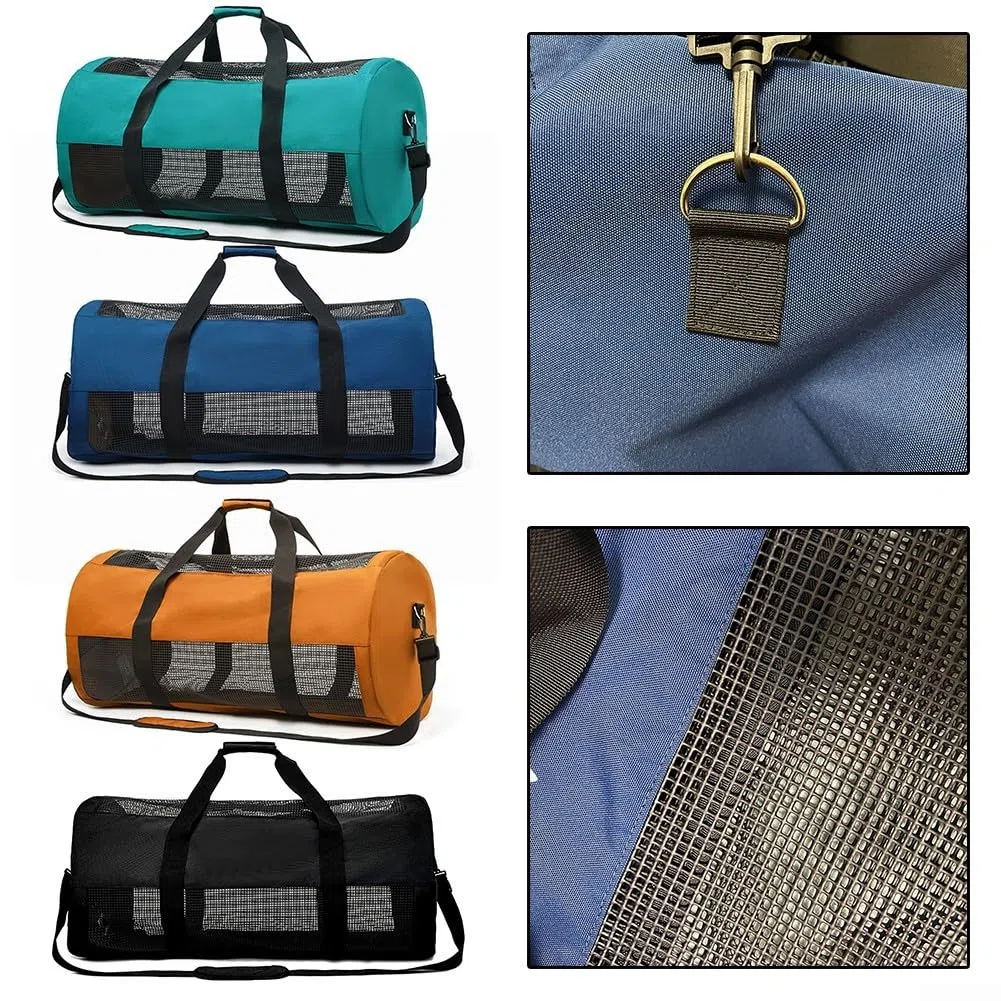 Bolsa de malla ligera de 60 L para buceo, de secado rápido, para buceo, surf y diversión al aire libre