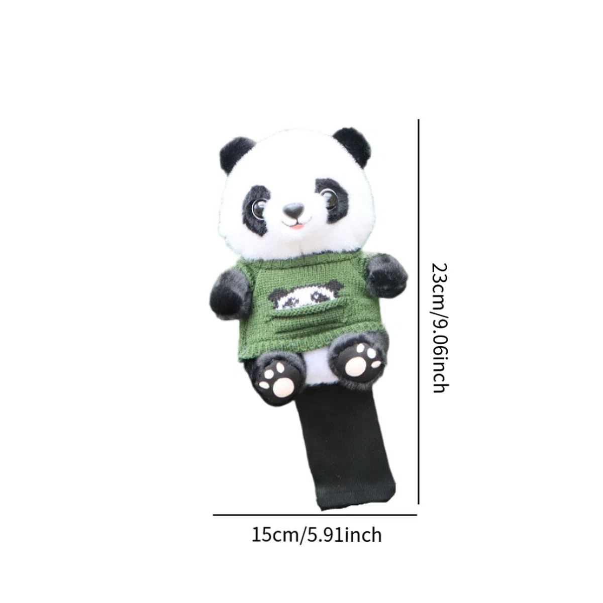 Perfeclan Funda para Cabeza de Palo de Golf de Peluche, cómoda Funda Protectora con Forma de Panda, protección para el Eje de Palo de Golf con Forma de Animal