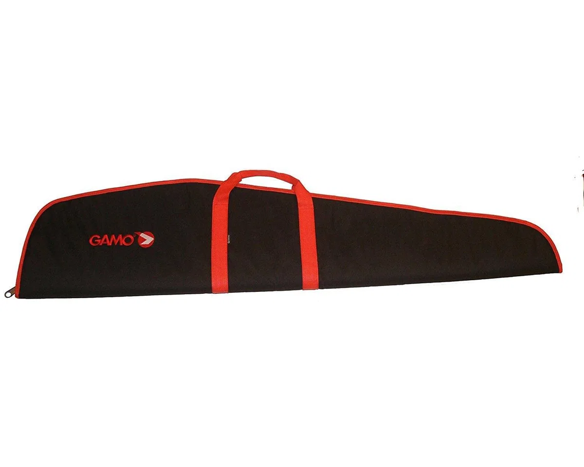Outletdelocio Funda para carabina con Visor. Negra/Roja. 120cm