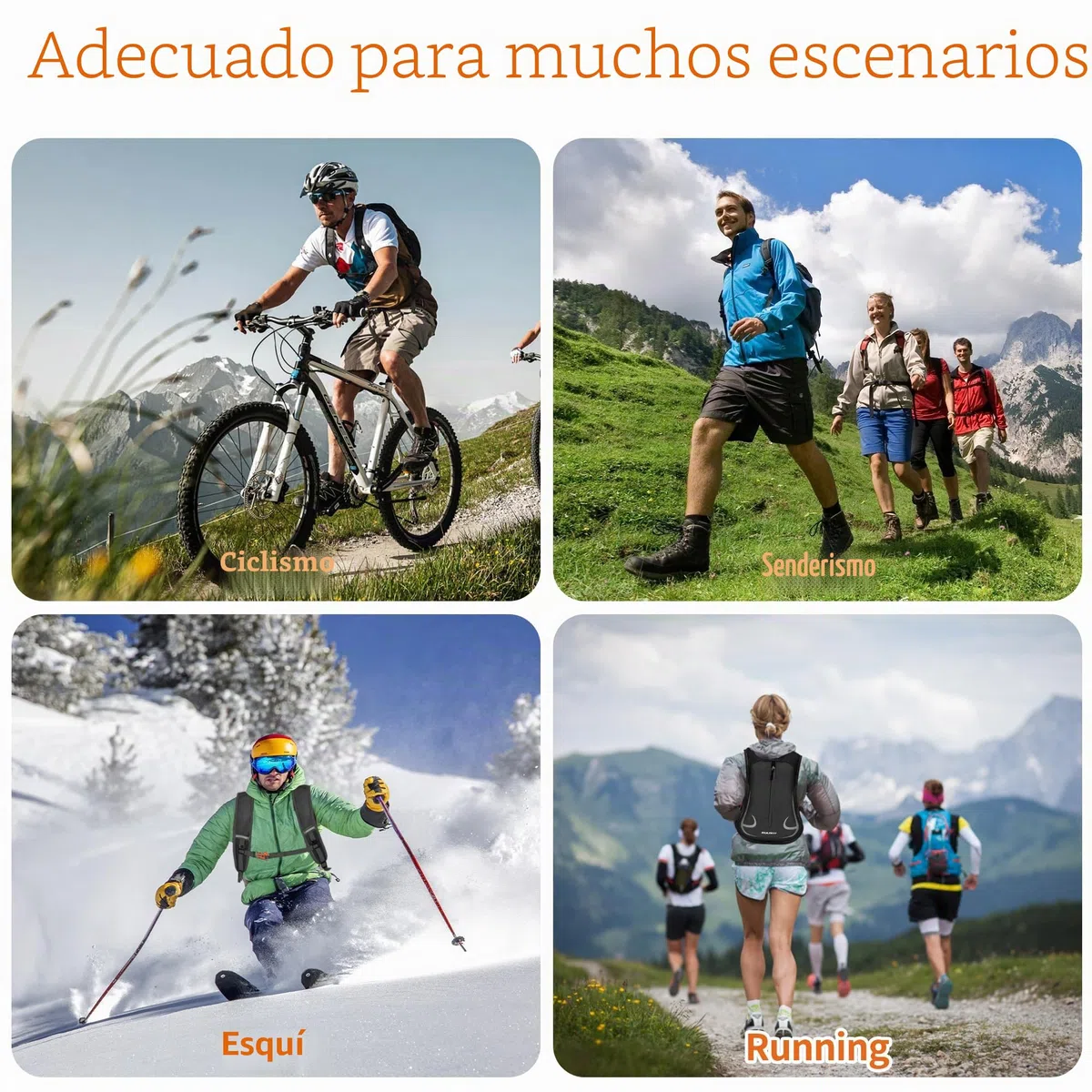 EULANT Mochila Pequeña para Correr, 15L Ligero Mochilas de Bicicleta Montaña,Mochila Deportiva Impermeable para Ciclismo Esquí Senderismo MTB Commuting, Mejorada - Cremallera Frontal Impermeable