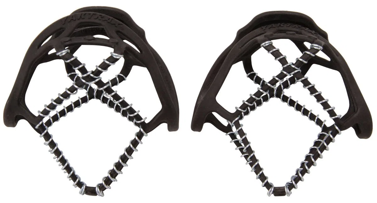 YakTrax Walk Ice & Snow Grips For Walking Shoes, Elastic Rubber Strap & 1.2mm Steel Coils, Provides Traction In Ice & Snow