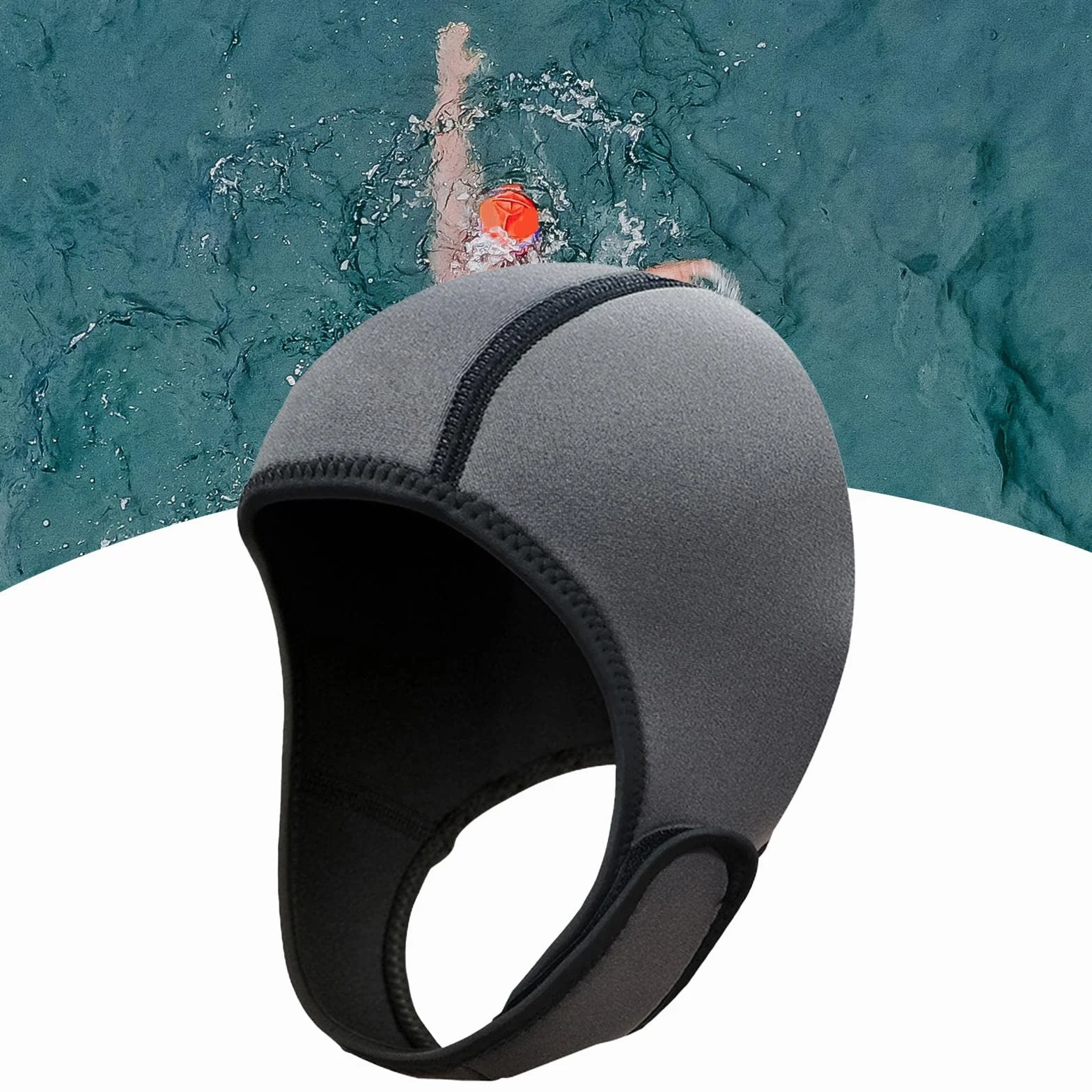 Capucha de Neopreno de 2 Mm para Traje de Buceo con Correa para La Barbilla, Gorro de Natación Y Surf, para Hombres Y Mujeres, para Submarinismo, Esnó