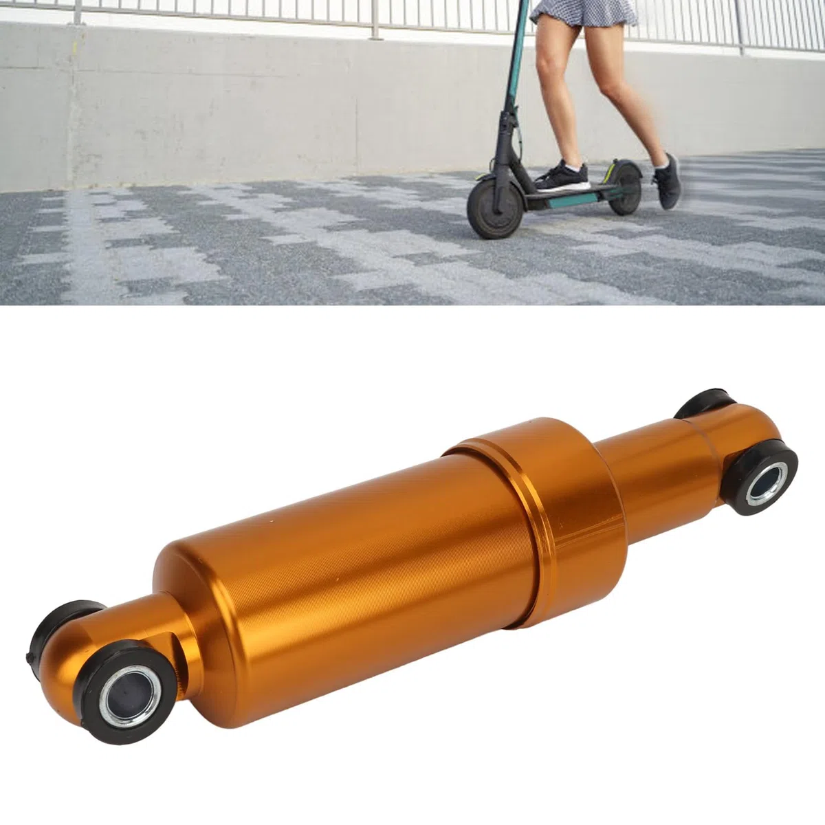 Amortiguador de Bicicleta eléctrica, Amortiguador Trasero de Scooter de 150 mm Amortiguador de Aluminio de 750 LB para Bicicletas eléctricas de Scooter Plegables