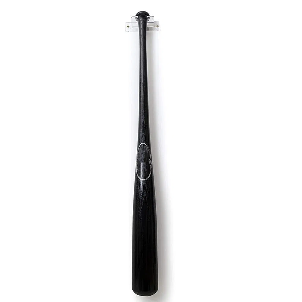 1 soporte para bate de béisbol, soporte de pared para bate de béisbol, soporte para bates de béisbol, estante de exhibición de bates de sóftbol