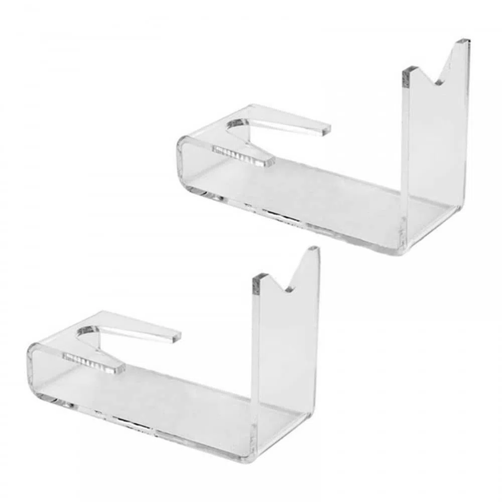 MiOYOOW Soporte para Pistola Acrílico Transparente 2 PIEZAS, 14 x 6,3 x 7,6 cm / 5,5 x 2,5 x 3 pulgadas