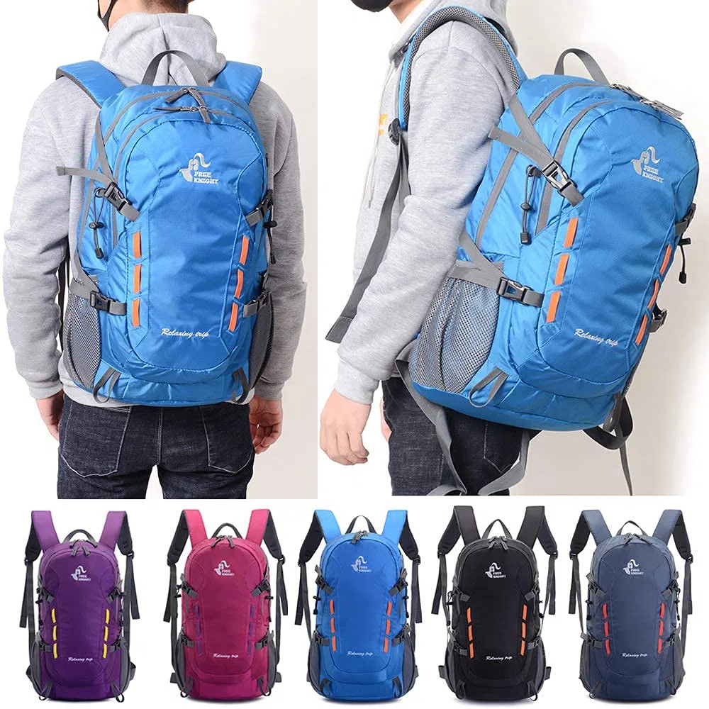 Bseash Mochila de Senderismo Ligera y Resistente al Agua, 40L, para Deportes al Aire Libre, Viajes, para Ciclismo, esquí, Turismo