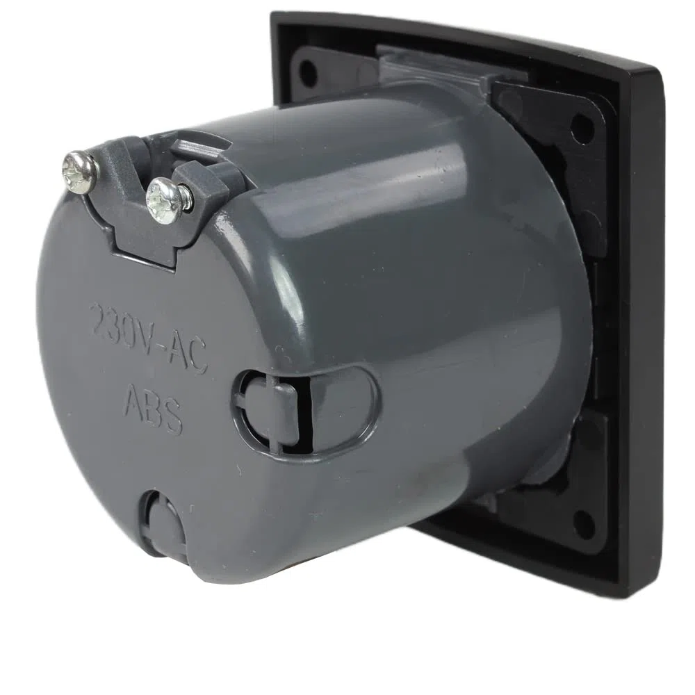 C-Line Presto Inprojal CBE - Interruptor de escalón de 12 V + marco + isodosis, para autocaravana, barco, color negro