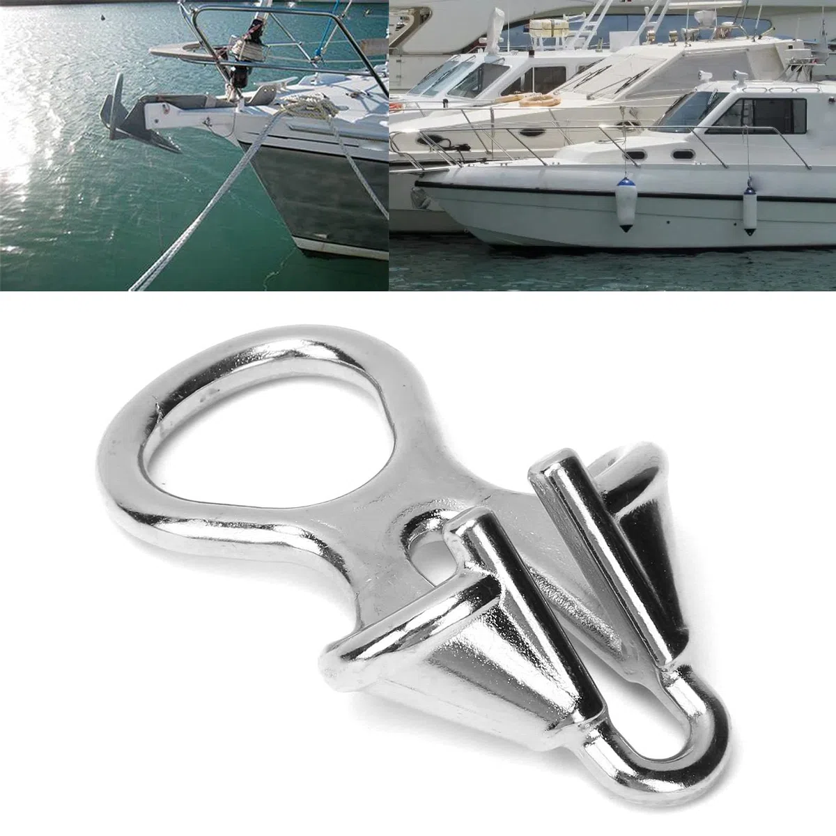 Cerradura Cadena Ancla Acero Inoxidable Accesorio Marino Barcos Dispositivo Amarre para Embarcaciones Seguro Antirrobo