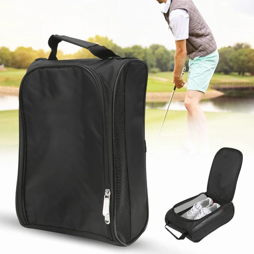 Bolsa de Zapatos de Golf, Gran Capacidad portátil Bolsa para Calzado Nylon Duradero Transpirable for golfistas viajeros y Deportistas en Clubes Viajes Diarios
