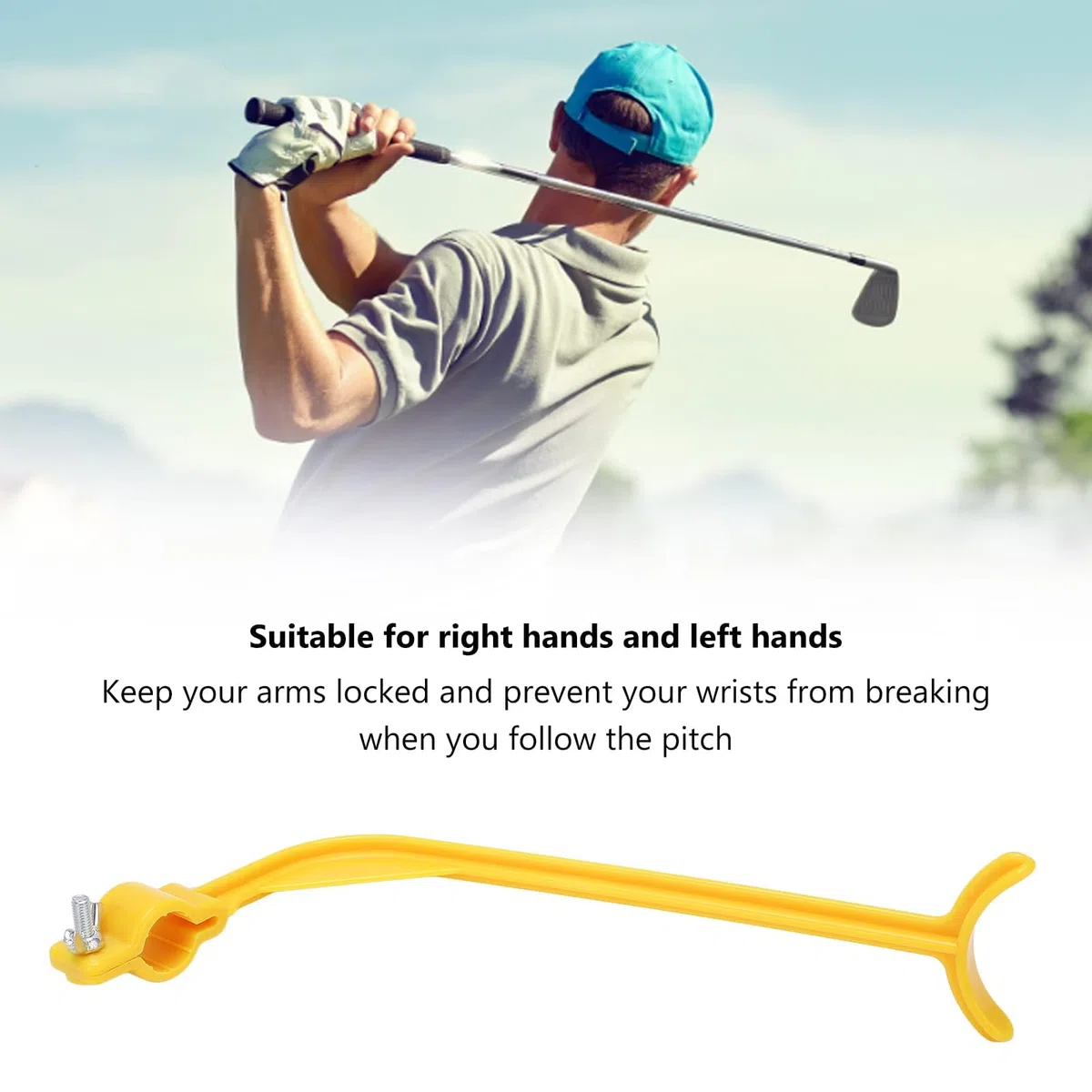 SOONHUA Entrenador de swing de golf, ayuda de entrenamiento de swing de golf, herramienta de entrenamiento de práctica recta, herramienta de entrenamiento de corrección de movimiento de postura,