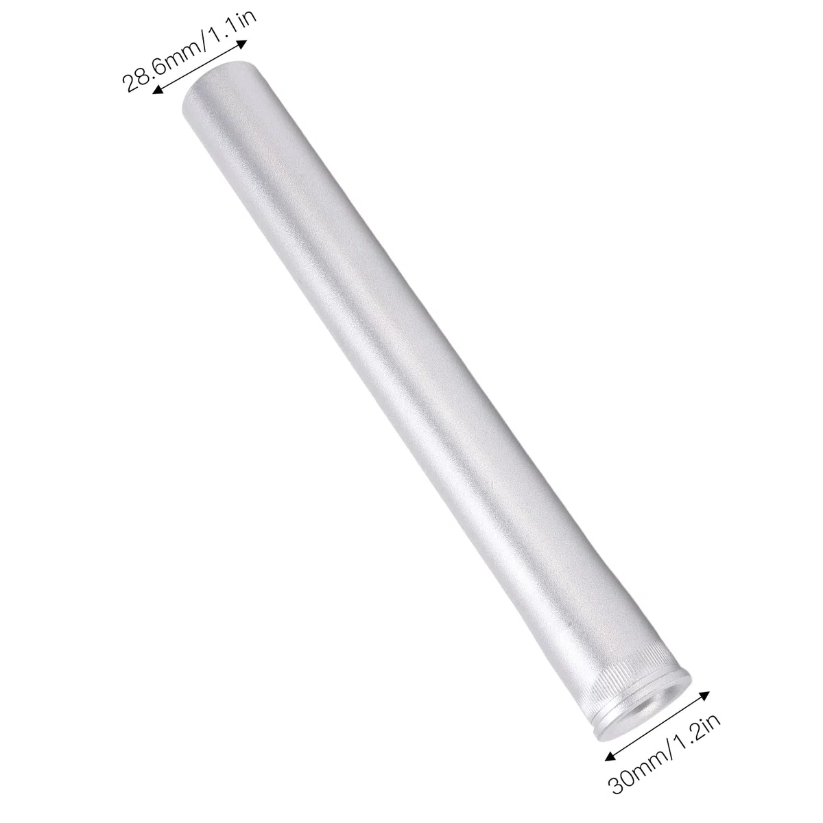 Tubo de Cabeza de extensión de Horquilla Delantera de Bicicleta, Tubo de Cabeza de Horquilla de Aluminio, Tubo Recto de 28,6mm, Superior de 28,6mm, Inferior de 30mm