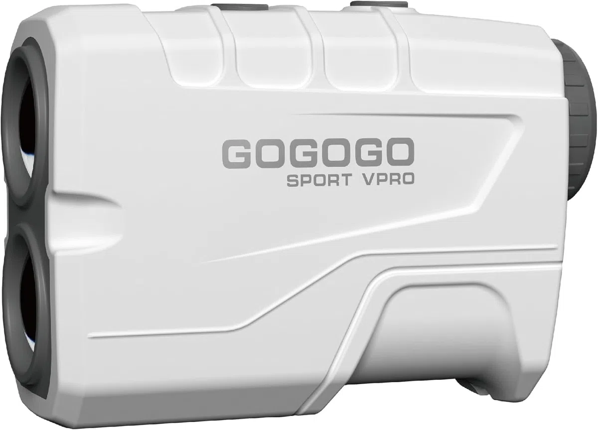 Gogogo Sport Vpro Telémetro Golf Caza 823 M/Yardas, Recargable Medidor Laser Golf 3 Modos para Pendiente y Vibración de Bloqueo de Bandera, Escaneo, Velocidad, Linea de Datos