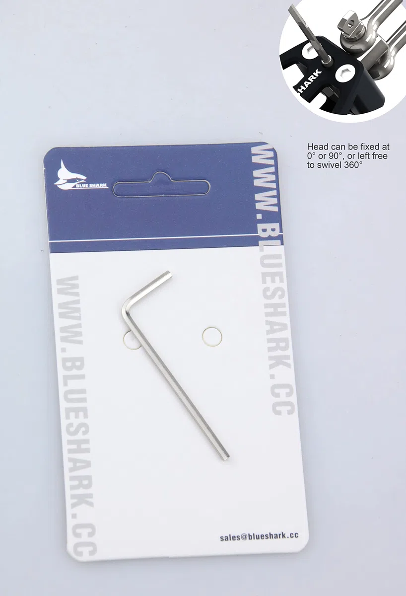 Blue Shark - Polea para velero (rodamientos de bolas, 38 mm, bloque de leva Becket 2263)