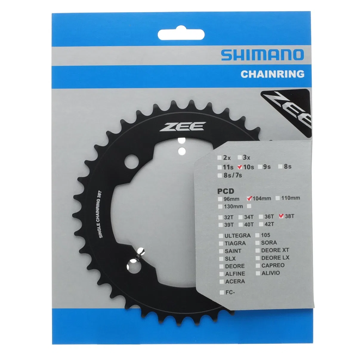 SHIMANO Plato 38D-FC-M640 Negro