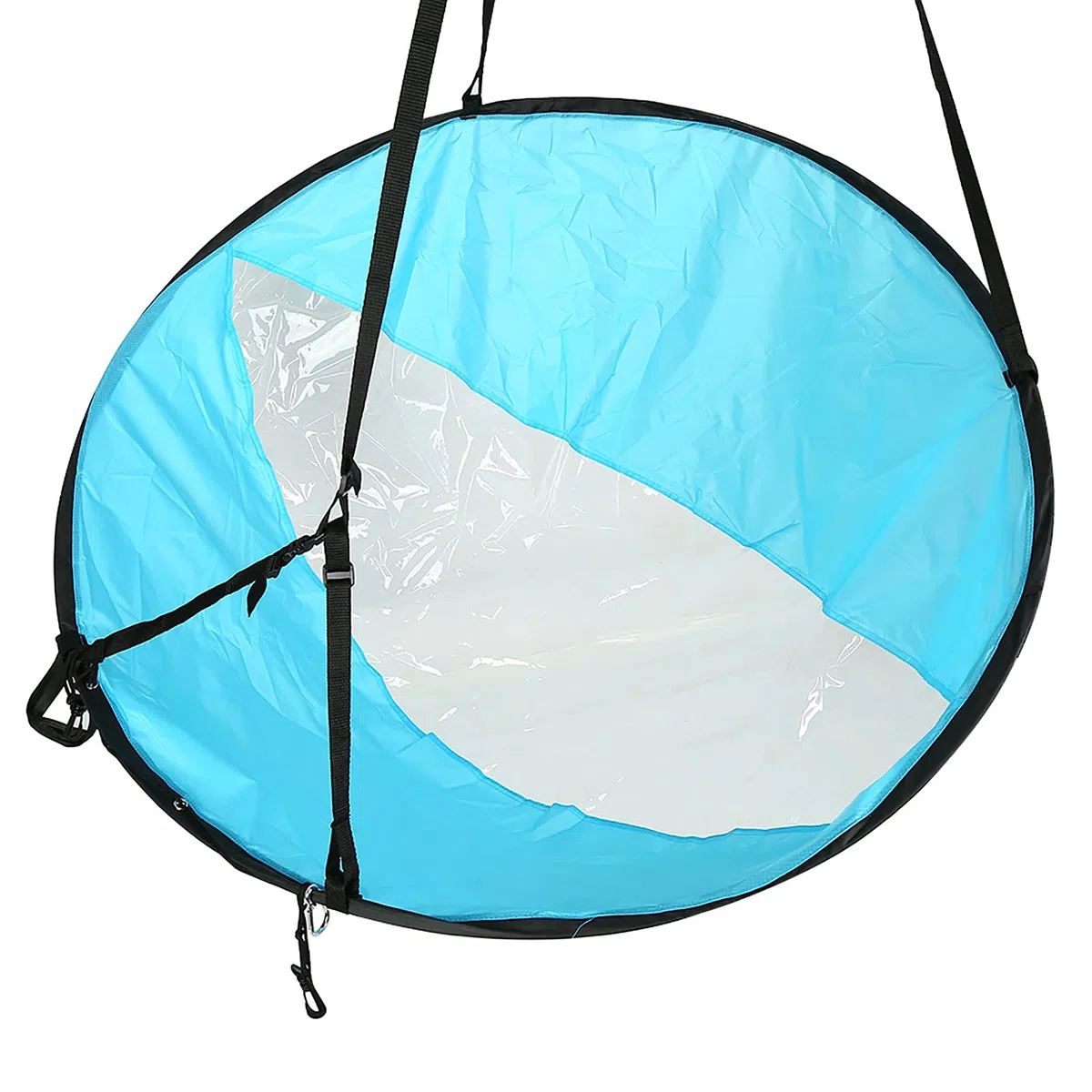 VGEBY1 Vela para Kayak, 3 Colores 108cm Plegable Kayak Wind Paddle Board Sail con Ventana Transparente y Bolsa de Almacenamiento(Azul)