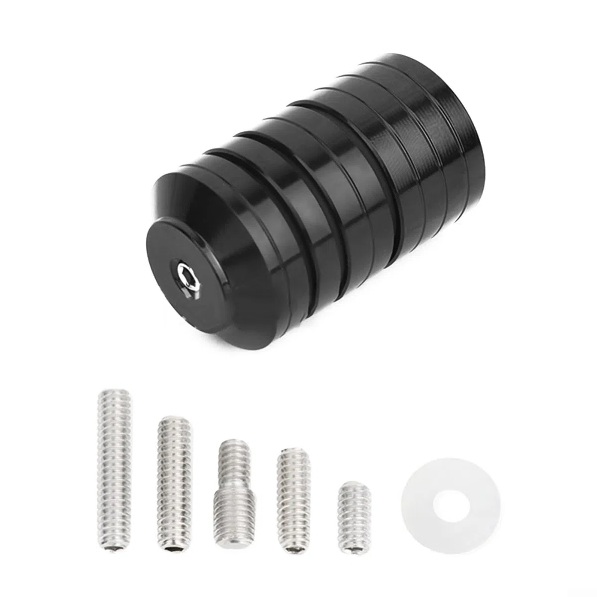 Juego de pesas estabilizador de tiro con arco, accesorios de barra de equilibrio para arcos compuestos y recurvas(negro)
