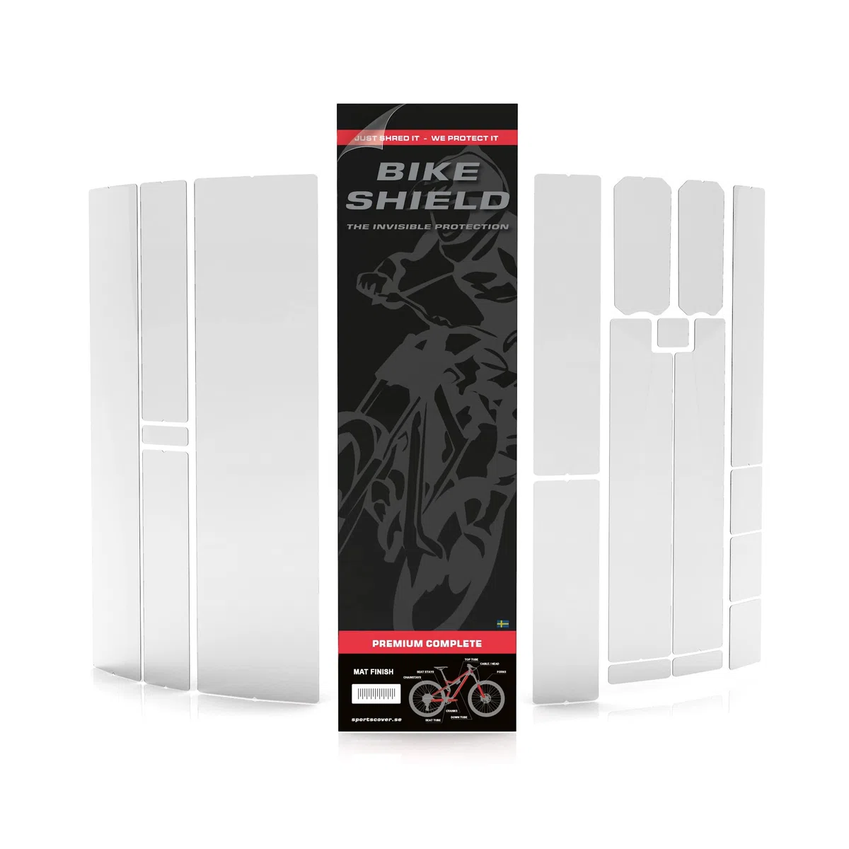 Bikeshield Premium - Kit de protección para Cuadro de Adulto, Unisex, Invisible, Grande