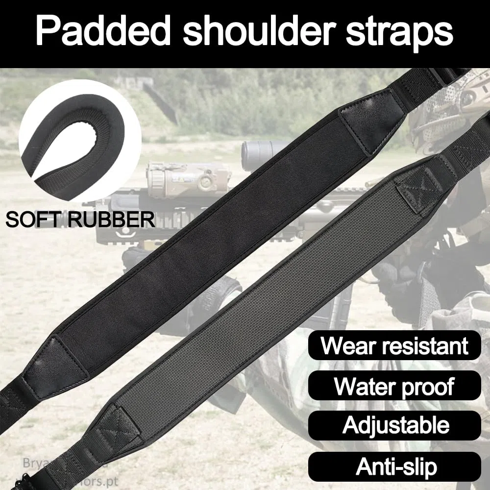 Correa Táctica para Rifle, Correa de la Pistola Rifle de Dos Puntos Hombrera Duradera para Caza Camping y Actividades al Aire Libre