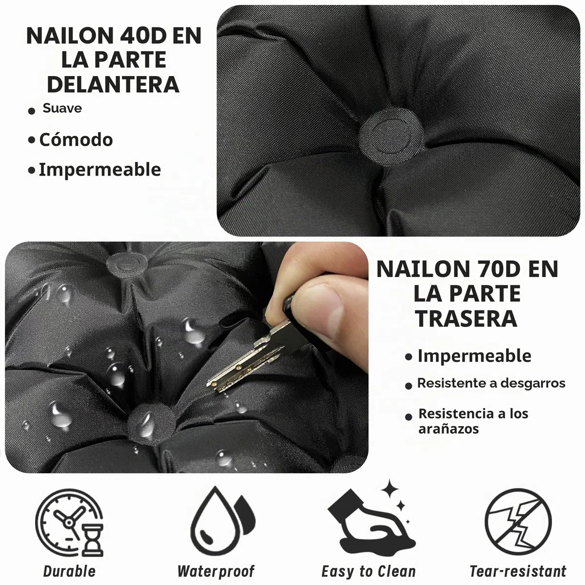 EULANT Cojines de Asiento Inflable,Cojín de Aire Impermeable,Suave Cojín del Avión,Hinchable Esterilla para Camping Viajes Kayak Mochilero Conciertos Estadio Playa Césped Suelo,Inflado por soplado
