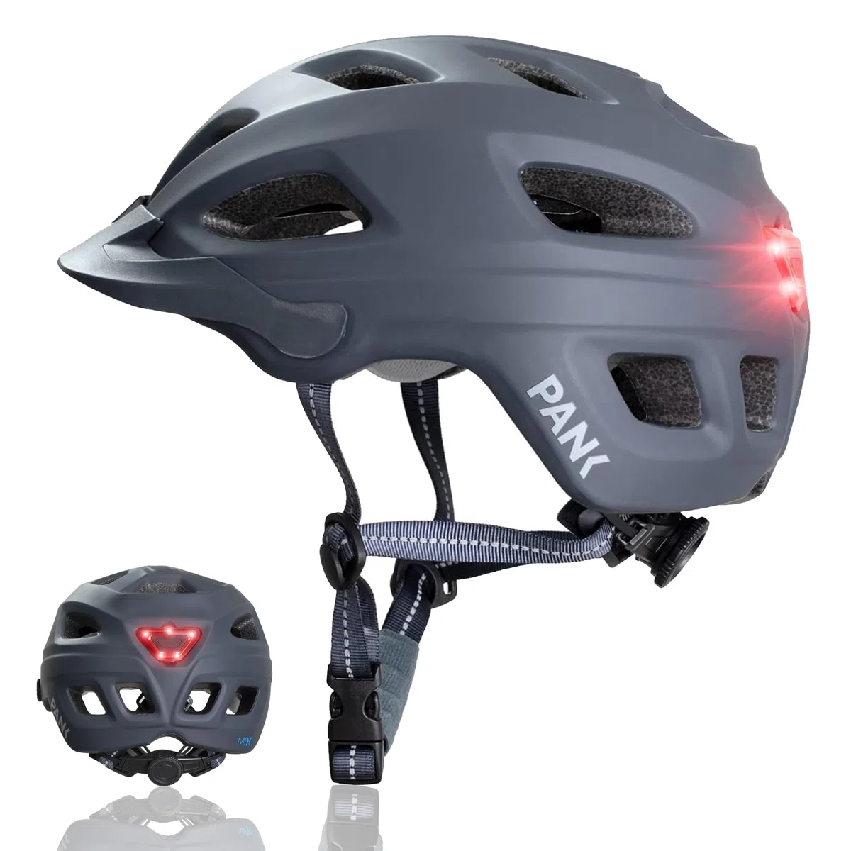 PANK Mix Casco Bicicleta Adulto Premium con Acolchado Casco Patinete electrico Adulto Certificado CE MTB Bici Ciclismo Skate Hombre Mujer