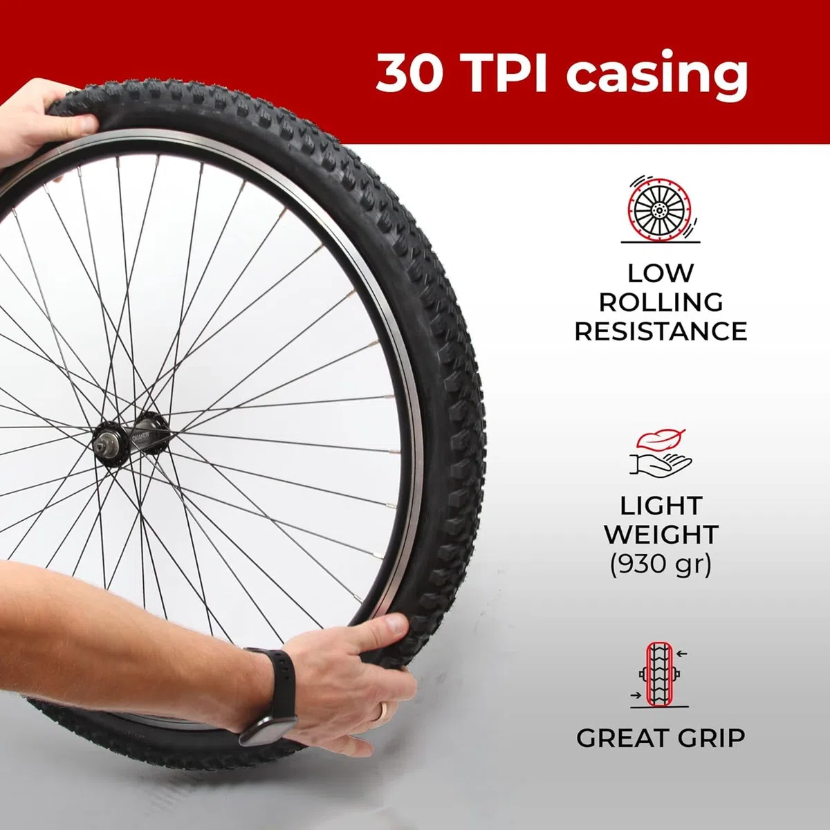 Fincci Cubiertas MTB 27.5 x 2.35 Pulgadas - Par Plegable Neumáticos 60-584, 30 TPI- Gomas Maori para MTB Montaña Bici, Enduro Cross - Country Bicicleta, Paquete de 2 componentes Ciclismo